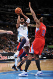 Los Angeles Clippers v Denver Nuggets: Nene and Deandre Jordan