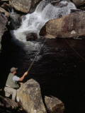 Man Fishing in the Whitewater River