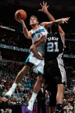 San Antonio Spurs v New Orleans Hornets: Marco Belinelli and Tim Duncan
