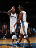 Memphis Grizzlies v Washington Wizards: Andray Blatche and Gilbert Arenas