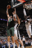 Milwaukee Bucks v San Antonio Spurs: Andrew Bogut and Tiago Splitter