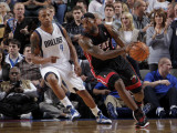 Miami Heat v Dallas Mavericks: LeBron James and Caron Butler