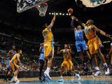 Oklahoma City Thunder v New Orleans Hornets: Russell Westbrook and David West