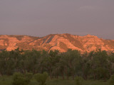 Eroded Hills Shot at Sunrise in Little Missouri National Grasslands