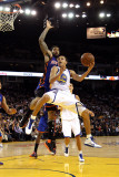 New York Knicks v Golden State Warriors: Stephen Curry and Wilson Chandler