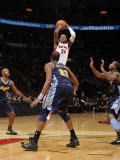 Denver Nuggets v Toronto Raptors: Sonny Weems and Shelden Williams