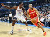 Houston Rockets v Oklahoma City Thunder: Jeff Green and Shane Battier