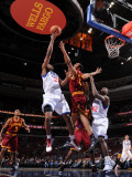 Cleveland Cavaliers  v Philadelphia 76ers: Thaddeus Young and Ryan Hollins