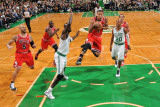 Chicago Bulls v Boston Celtics: Derrick Rose and Kevin Garnett