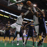 Denver Nuggets v Boston Celtics: Glen Davis  Von Wafer  Gary Forbes and Al Harrington