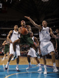 Milwaukee Bucks v Dallas Mavericks: Chris Douglas-Roberts and Dirk Nowitzki