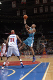 New Orleans Hornets v Detroit Pistons: David West and Charlie Villanueva