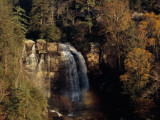 Sunrise at Scenic Whitewater Falls in Autumn