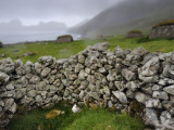 Drystone Wall Remnants of Saint Kilda's Main Settlement