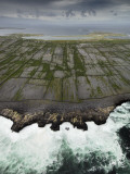 Aerial View of the Rugged Aran Islands
