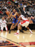 New York Knicks v Toronto Raptors: Landry Fields and DeMar DeRozan