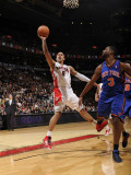 New York Knicks v Toronto Raptors: Jerryd Bayless and Shawne Williams
