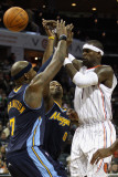 Denver Nuggets v Charlotte Bobcats: Al Harrington  Gary Forbes and Stephen Jackson