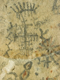 A Yokuts Indian Anthropomorphic Pictograph on a Cave Wall
