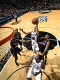 Atlanta Hawks v San Antonio Spurs: Manu Ginobili and Josh Powell