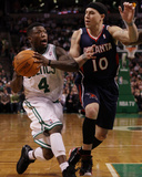 Atlanta Hawks v Boston Celtics: Nate Robinson and Mike Bibby