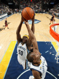 Miami Heat v Memphis Grizzlies: Zach Randolph and Sam Young