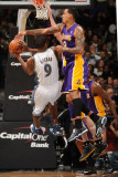 Los Angeles Lakers v Washington Wizards: Gilbert Arenas and Matt Barnes