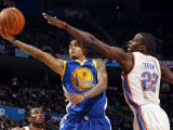 Golden State Warriors v Oklahoma City Thunder: Monta Ellis and Jeff Green