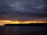 Sunset over Hanavave Bay
