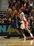 Atlanta Hawks v Toronto Raptors: Joe Johnson and DeMar DeRozan