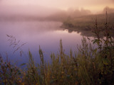Foggy Sunrise over Water