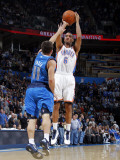 Dallas Mavericks v Oklahoma City Thunder: Eric Maynor and Jose Barea