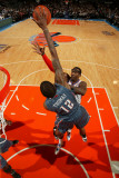Charlotte Bobcats v New York Knicks: Tyrus Thomas and Amar'e Syoudemire
