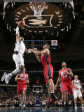 New Jersey Nets v Dallas Mavericks: Shawn Marion and Brook Lopez