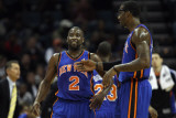 New York Knicks v Charlotte Bobcats: Amare Stoudemire and Raymond Felton