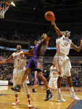 Phoenix Suns v Charlotte Bobcats: Tyrus Thomas and Grant Hill