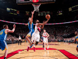 Golden State Warriors v Portland Trail Blazers: Dan Gadzuric and Patrick Mills
