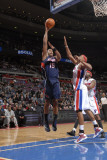 Atlanta Hawks v Detroit Pistons: Al Horford and Charlie Villanueva
