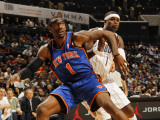New York Knicks v Charlotte Bobcats: Stephen Jackson and Amar'e Stoudemire