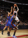New York Knicks v Toronto Raptors: Leandro Barbosa and Landry Fields