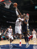 Indiana Pacers v Atlanta Hawks: Damien Wilkins and Roy Hibbert