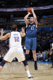 Minnesota Timberwolves v Oklahoma City Thunder: Kevin Love and Nenad Krstic