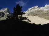 Mounts Huber  Victoria and Lefroy in Yoho National Park  Canada