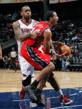 New Jersey Nets v Atlanta Hawks: Devin Harris and Josh Powell