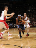 Denver Nuggets v Toronto Raptors: Ty Lawson and Jerryd Bayless