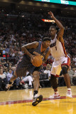 Charlotte Bobcats v Miami Heat: Tyrus Thomas and Chris Bosh