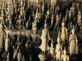 Buddhas and Other Figures in a Pak Ou Cave