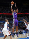 Phoenix Suns v Oklahoma City Thunder: Channing Frye and Russell Westbrook