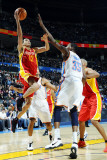Houston Rockets v Oklahoma City Thunder: Kevin Durant and Kevin Martin