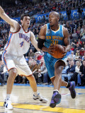 New Orleans Hornets v Oklahoma City Thunder: David West and Nick Collison
